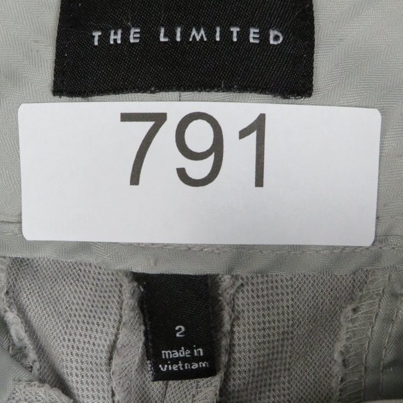 The Limited* Women's Flat Front Boot Cut Dress Pants~ Size 2 (Light Gray)‎ - Picture 2 of 10
